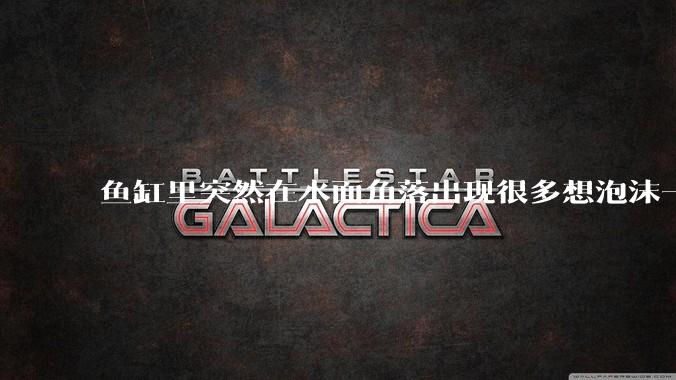 鱼缸里突然在水面角落出现很多想泡沫一样的气泡是怎么回事？